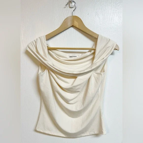 Reformation Cello Knit Top Cream Size M - Picture 3 of 11
